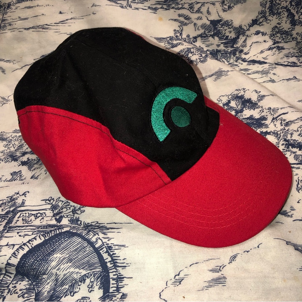 Pokemon Hat Red And Black